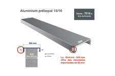 Couvertine 36 cm RAL 7016 - profil 3m